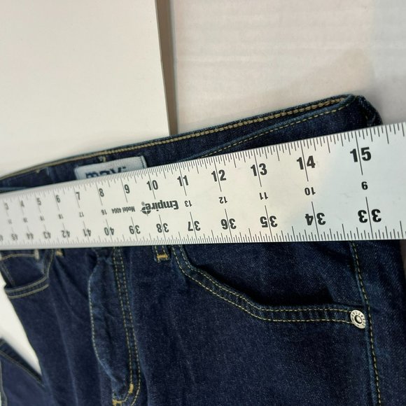 NWOT Mavi Style 192 Flared Denim Jeans Dark Wash Classic 100% Cotton Size 29/30 - Picture 11 of 14